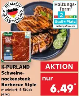 Kaufland K-PURLAND Schweinenackensteak Barbecue Style Angebot