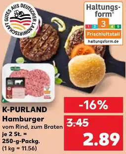 Kaufland K-PURLAND Hamburger Angebot