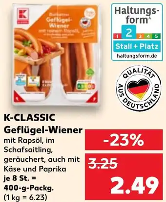 Kaufland K-CLASSIC Geflügel-Wiener Angebot