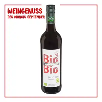 Netto Marken-Discount BioBio Tempranillo 12,5 % vol 0,75 Liter - Inhalt: 6 Flaschen Angebot