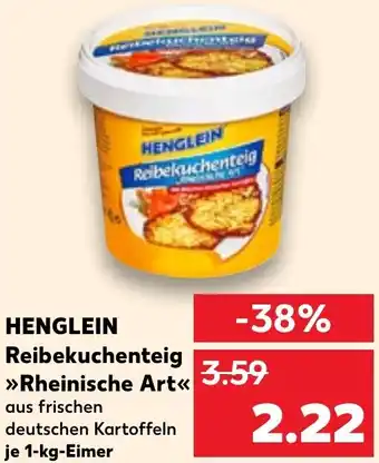 Kaufland HENGLEIN Relbekuchenteig Rheinische Art Angebot