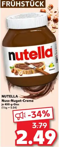 Kaufland NUTELLA Nuss-Nugat-Creme Angebot