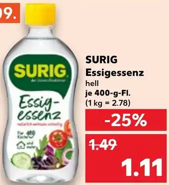 Kaufland SURIG Essigessenz Angebot