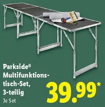Lidl Parkside Multifunktionstisch-Set, 3-teilig Angebot