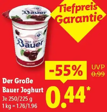 Lidl Der Große Bauer Joghurt Angebot