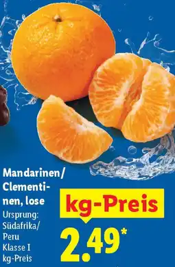 Lidl Mandarinen/ Clementinen, lose Angebot