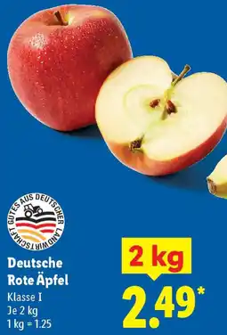 Lidl Deutsche Rote Äpfel Angebot