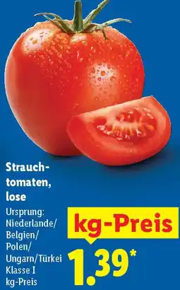 Lidl Strauchtomaten, lose Angebot