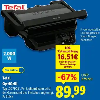 Lidl Tefal OptiGrill Angebot