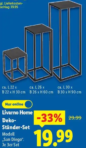 Lidl Livarno Home Deko Ständer-Set Angebot