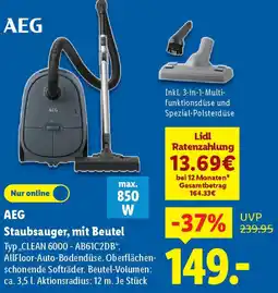 Lidl AEG Staubsauger, mit Beutel Angebot