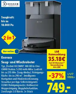 Lidl Ecovacs Saug- und Wischroboter Angebot