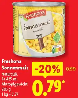 Lidl Freshona Sonnenmais Angebot