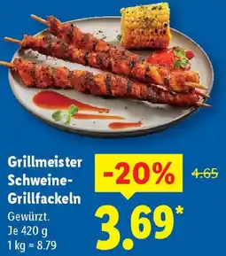 Lidl Grillmeister Schweine Grillfackeln Angebot