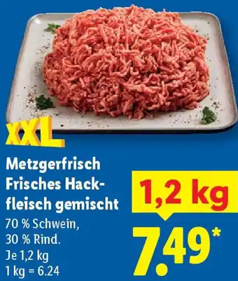 Lidl Metzgerfrisch Frisches Hackfleisch gemischt Angebot
