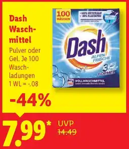 Lidl Dash Waschmittel Angebot