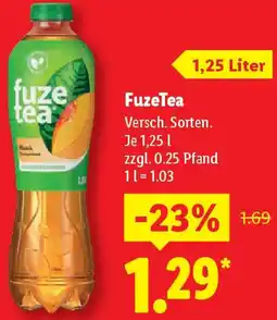 Lidl FuzeTea Angebot