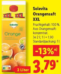 Lidl Solevita Orangensaft XXL Angebot