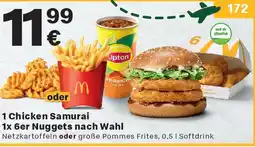 McDonald’s 1 Chicken Samurai 1x 6er Nuggets nach Wahl Angebot