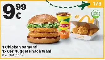 McDonald’s 1 Chicken Samurai 1x 6er Nuggets nach Wahl Angebot