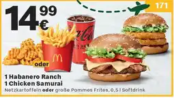 McDonald’s 1 Habanero Ranch 1 Chicken Samurai Angebot