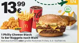 McDonald’s 1 Philly Cheese Stack 1x 6er Nuggets nach Wahl Angebot
