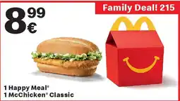 McDonald’s 1 Happy Meal 1 McChicken Classic Angebot