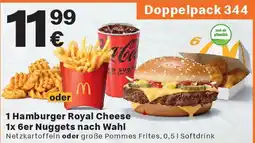 McDonald’s 1 Hamburger Royal Cheese 1x 6er Nuggets nach Wahl Angebot
