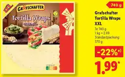 Lidl Grafschafter Tortilla Wraps XXL Angebot