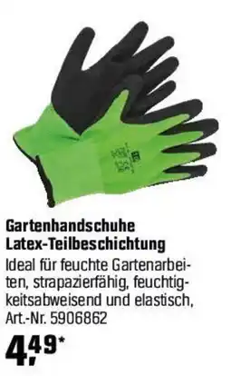 OBI Gartenhandschuhe Latex-Teilbeschichtung Angebot