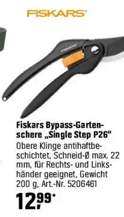 OBI Fiskars Bypass-Garten- schere,,Single Step P26" Angebot