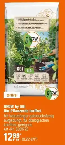 OBI GROW by OBI Bio-Pflanzerde torffrei Angebot
