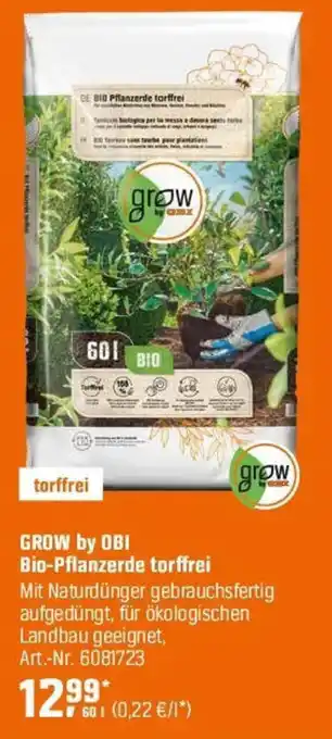 OBI GROW by OBI Bio-Pflanzerde torffrei Angebot