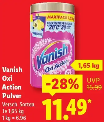 Lidl Vanish Oxi Action Pulver Angebot