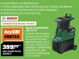 OBI Bosch Gartenhäcksler ,,AXT 25 TC" Angebot
