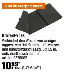 OBI Unkraut-Vlies Angebot