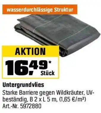 OBI Untergrundvlies Angebot