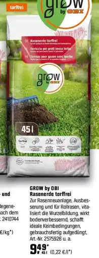 OBI GROW by OBI Rasenerde torffrei Angebot