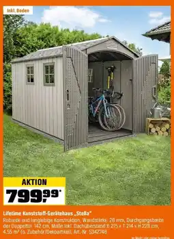 OBI Lifetime Kunststoff-Gerätehaus „Stella" Angebot
