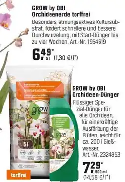 OBI GROW by OBI Orchideenerde torffrei Angebot
