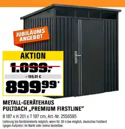 OBI METALL-GERÄTEHAUS PULTDACH „PREMIUM FIRSTLINE" Angebot