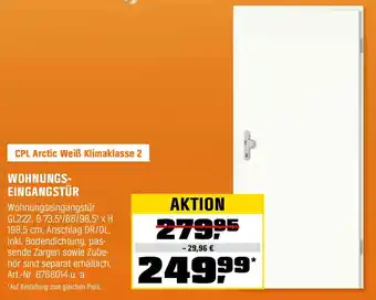 OBI WOHNUNGS- EINGANGSTÜR Angebot