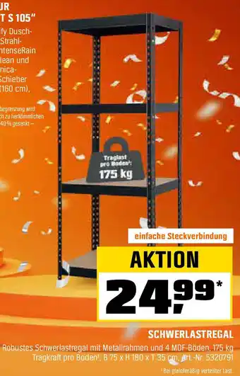 OBI SCHWERLASTREGAL Angebot