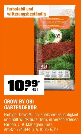 OBI GROW BY OBI GARTENDEKOR Angebot
