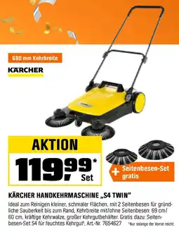 OBI KÄRCHER HANDKEHRMASCHINE ,,S4 TWIN" Angebot