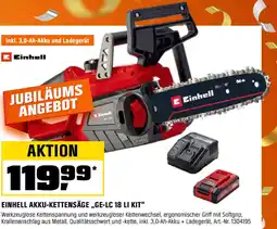 OBI EINHELL AKKU-KETTENSÄGE „GE-LC 18 LI KIT" Angebot