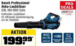 OBI Bosch Professional Akku-Laubbläser GBL 18V-800 Solo Angebot