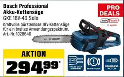 OBI Bosch Professional Akku-Kettensäge Angebot