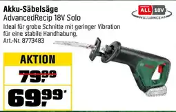 OBI BOSCAkku-Säbelsäge Advanced Recip 18V Solo Angebot
