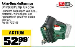 OBI BOSCH Akku-Druckluftpumpe UniversalPump 18V Solo Angebot